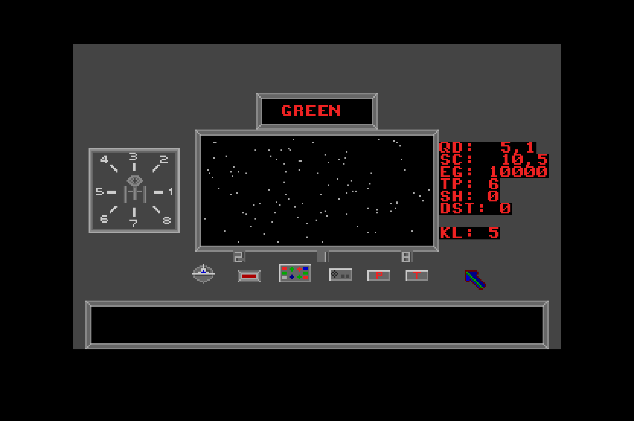 Star Trek atari screenshot
